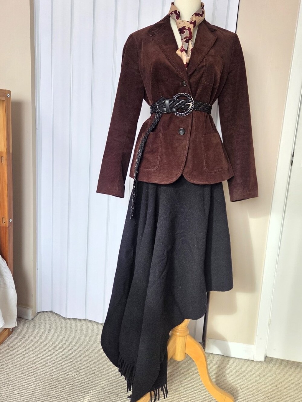 Talbots Brown Corduroy Blazer SZ 8P (Petite)